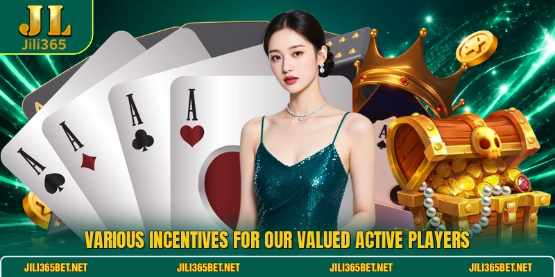 Various incentives for our valued active players